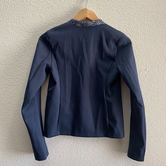 Lululemon Cardigan & Again Exploded Sashiko Star Inkwell Ghost Jacket Top Size 4 - Picture 3 of 4